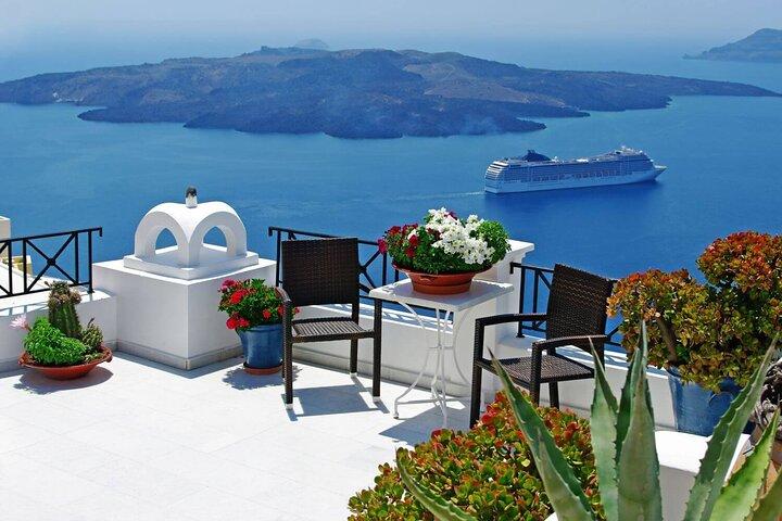 Giro turistico a Santorini con degustazione di vini
