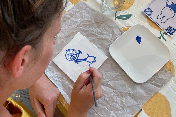 オランダからのダッチデルフトブルーでのプライベートお土産作成