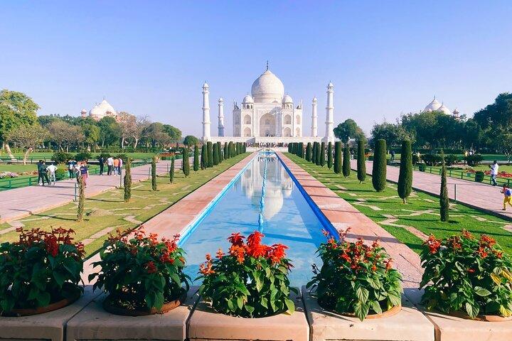 Von Jaipur: Private Taj Mahal- und Agra-Festungstour mit Delhi Drop