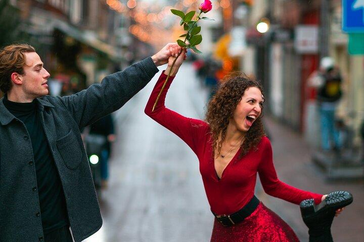 Romantisk fotoshootoplevelse for par i Amsterdam