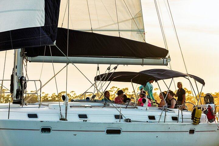 Sunset Dolphin Sail Aboard the Daydreams Sailboat