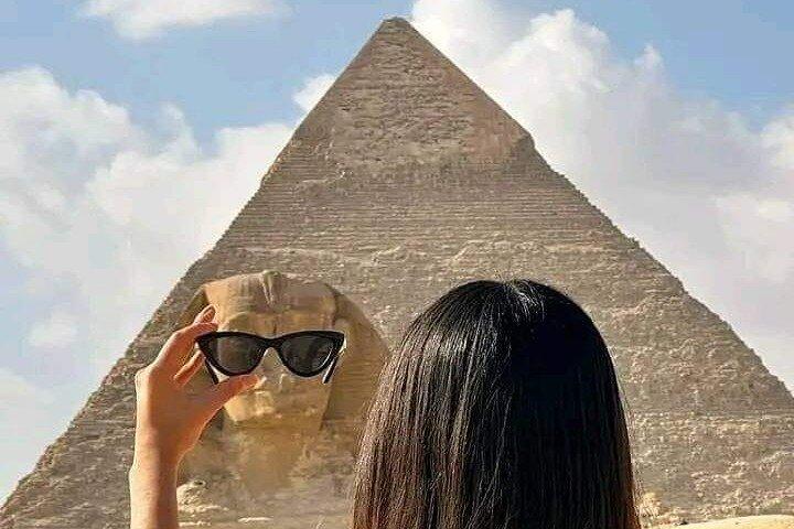 Giza-pyramiderne+Sphinx+Det Egyptiske Museum