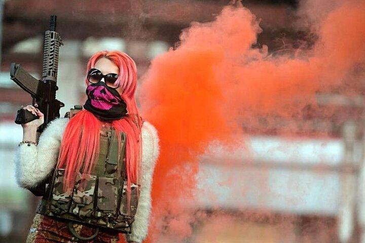 Entretenimento de paintball e caminhada ao longo de Baku (Rua Nizami)