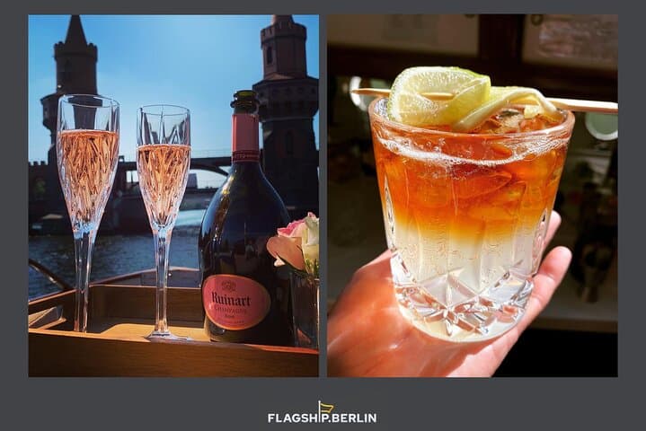 Evening aperitif tour aboard the motor yacht Fitzgerald