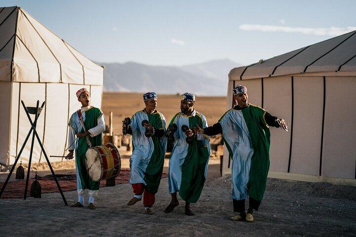 Sunset camel ride with dinner and show