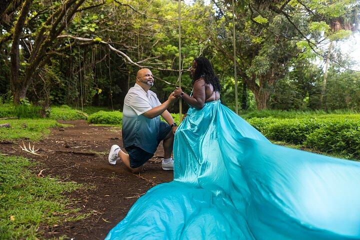 Private Flying Dress Photoshoot With A View