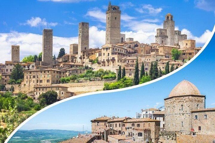 Medeltida byar: San Gimignano & Volterra från Livornos hamn