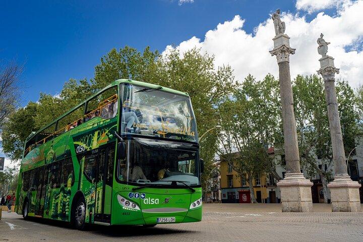 Tour in Sevilla Toeristenbus, panoramische cruise en wandeltocht