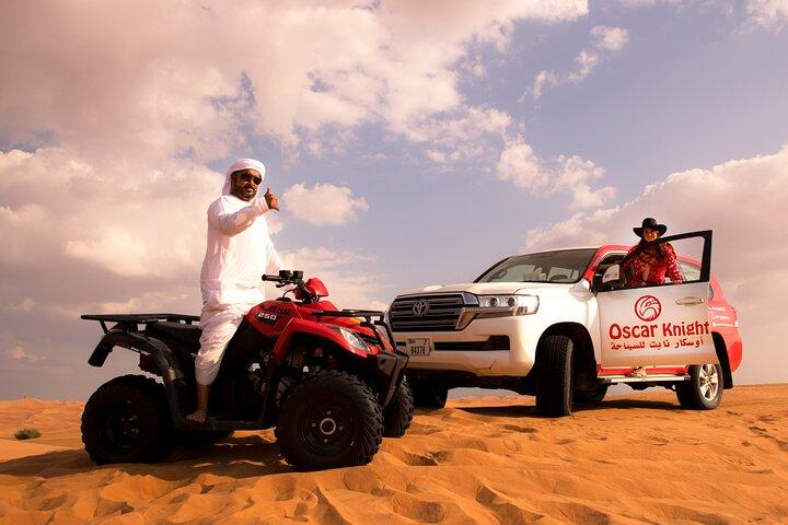 Dubai Kørselv Quad Bike, Sandboarding, Kameler & Forfriskninger