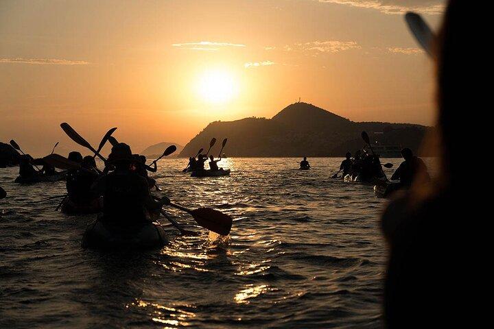Dubrovnik Havskajakpaddling Solnedgångspaddla