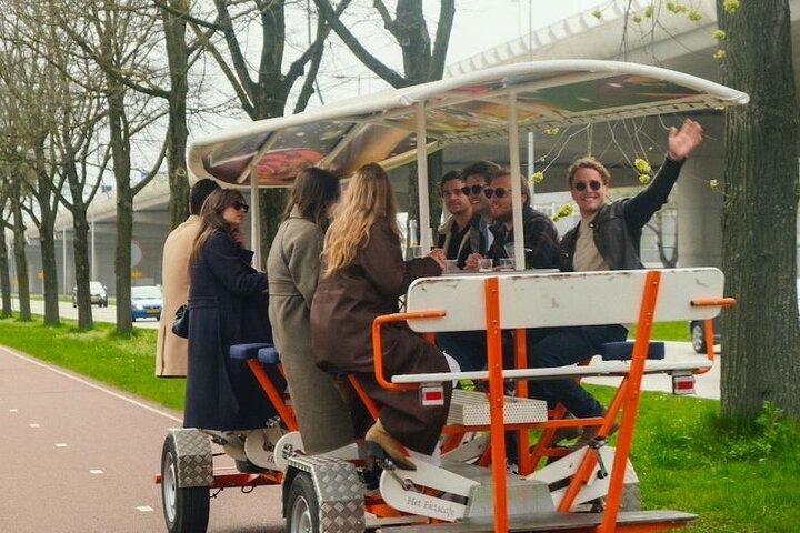 Amsterdam privat Prosecco-cykel med musiklydsystem