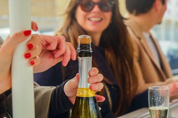 Amsterdam privat Prosecco-cykel med musiklydsystem