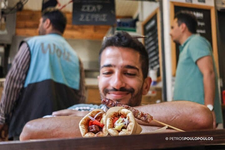 Athens, Greek food tour including market visit