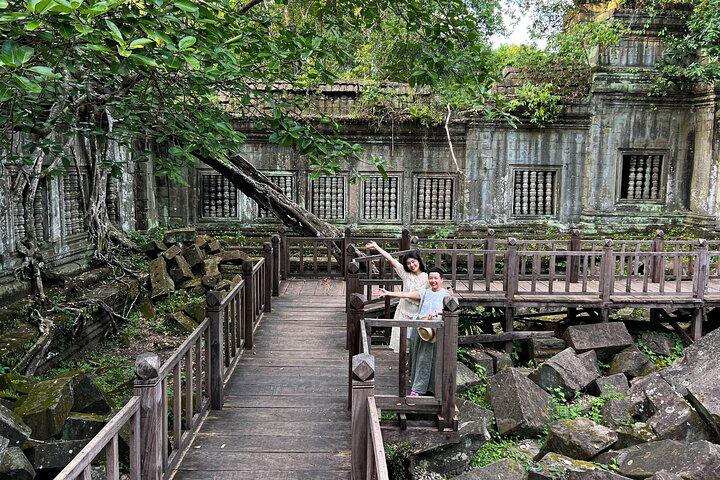 終日プレアヴィヒア、ケル島ツアー、ベンメレア寺院