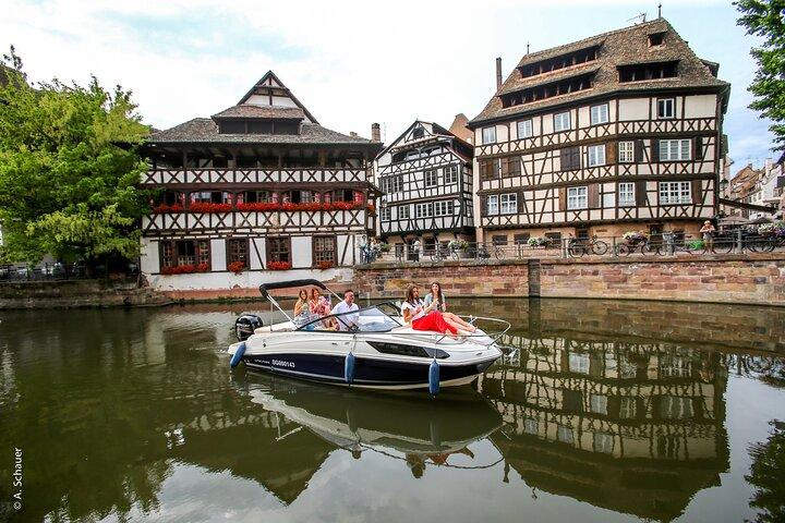 Cruise on the RHINE and visit of Strasbourg by private boat