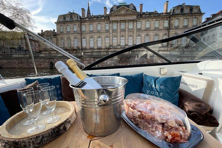 Cruise on the RHINE and visit of Strasbourg by private boat