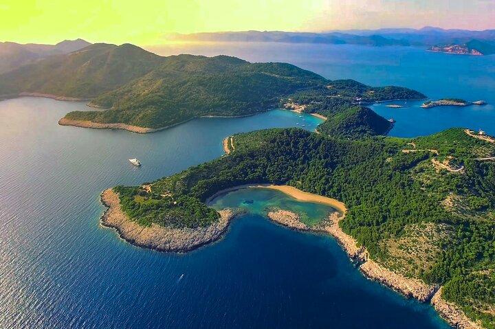 Mljet Island e Odysseus caverna passeio de barco privado