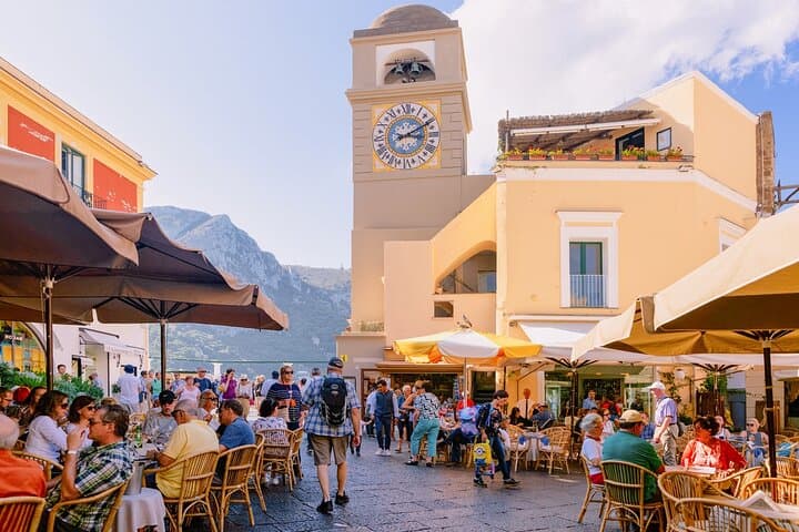 Full-Day Capri, Anacapri and Blue Grotto Tour from Naples