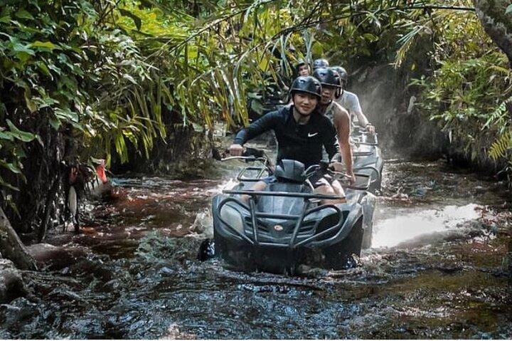 Ubud or Gorila Face Cave ATV quad Bike with infinity pool