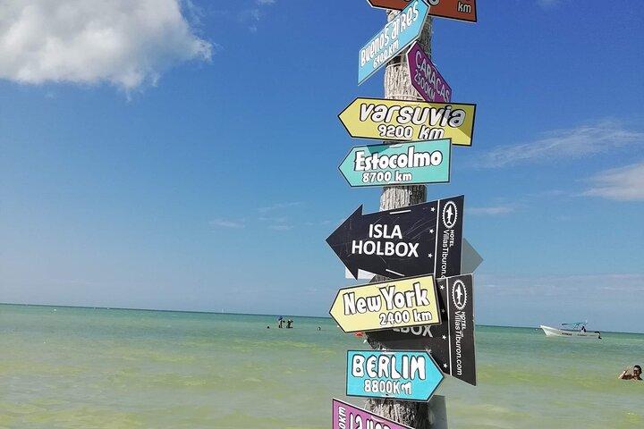 Heldagstur til Isla Holbox og Isla Pasión med Cenote