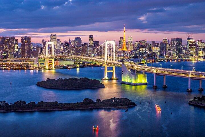 Tokyo City Night View Tour mit einheimischem japanischen Fahrer