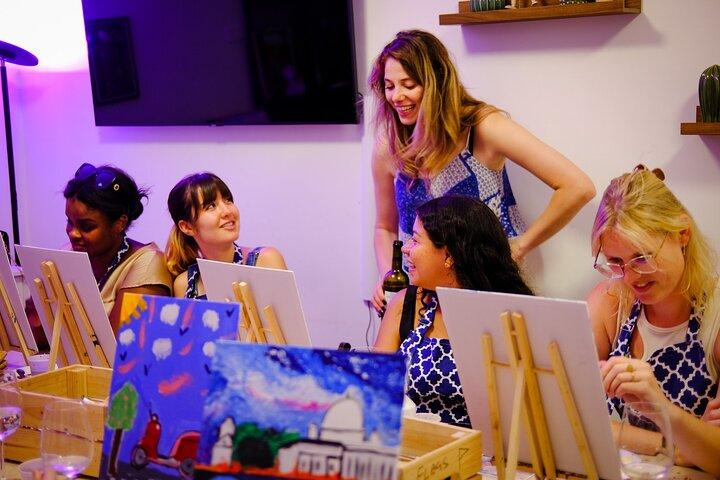 Roma Pintura para grupos pequeños y vino ilimitado con pizza