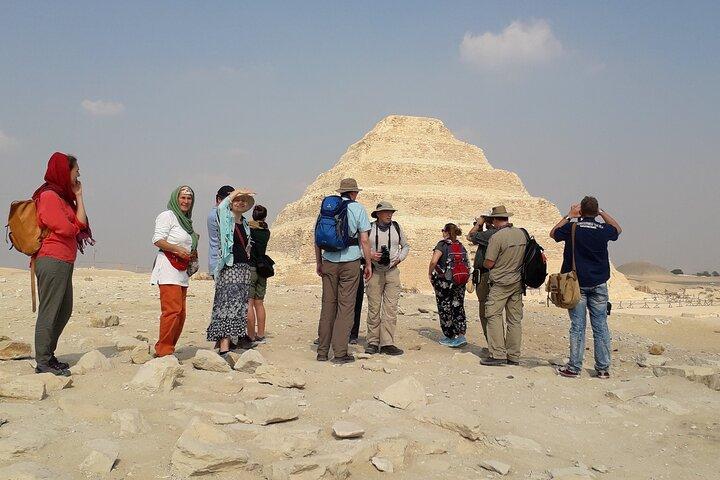 Visite privée d'une journée aux pyramides de Sakara et de Gizeh