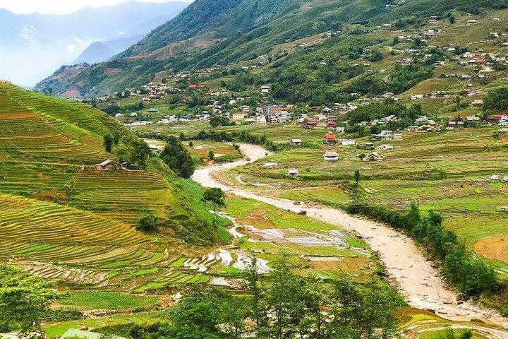 Sapa 3-dagars vandringstur (1 natt i bungalow, 1 natt på hotell)