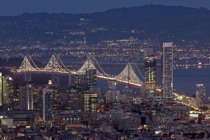 Visite nocturne privée en avion de San Francisco