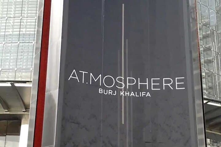 Dining Experience at Atmosphere Burj Khalifa Dubai With Transfers