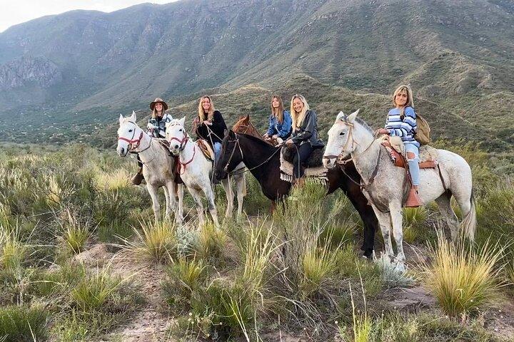 Passeggiate a cavallo al tramonto