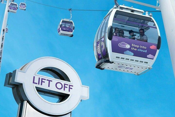 ロンドン：ロンドンケーブルカー＋ウーバーボート片道テムズ川クルーズ