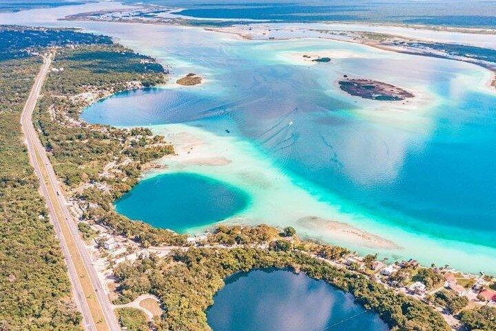 Bacalar Lagoon and Chacchoben Mayan Ruins from Costa Maya
