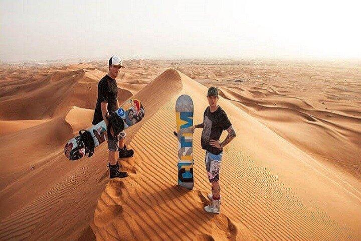 Sheikh Zayed Grand Mosque og Dubai Evening Desert Safari Combo