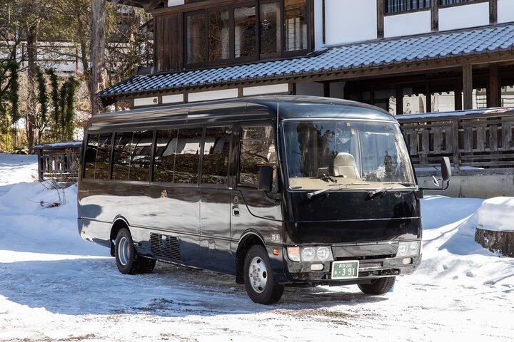 Transporte privado de ida e volta: de/para o Snow Monkey Park