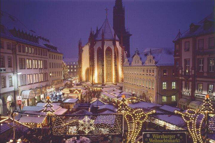Momentos românticos de Natal em Rothenburg ob der Tauber e Würzburg