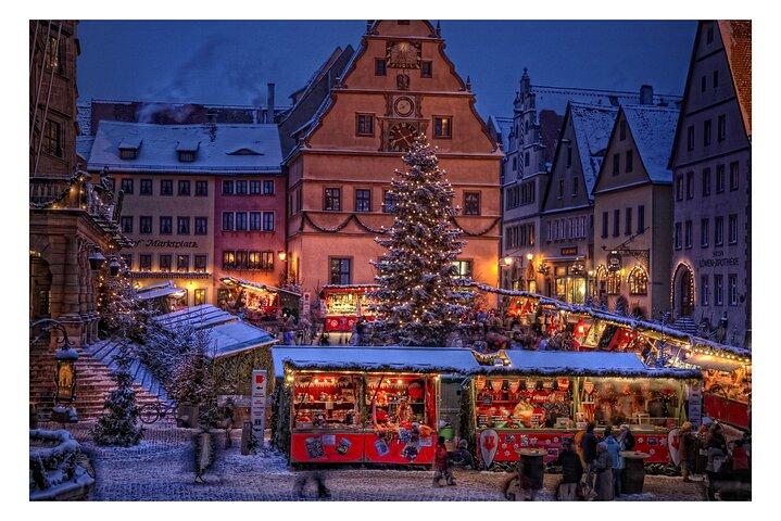 Momentos românticos de Natal em Rothenburg ob der Tauber e Würzburg