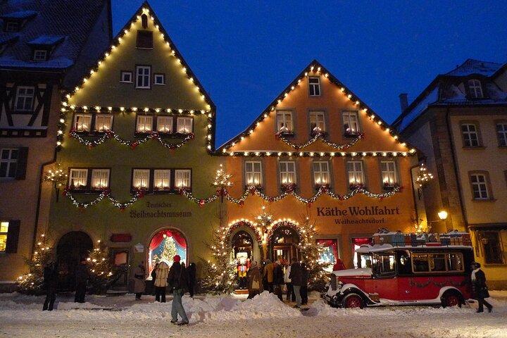Momentos românticos de Natal em Rothenburg ob der Tauber e Würzburg