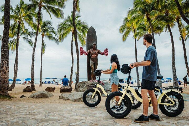 Waikiki Bicicleta Eléctrica Tour Autoguiado - Manoa Falls Bicicleta y Caminata