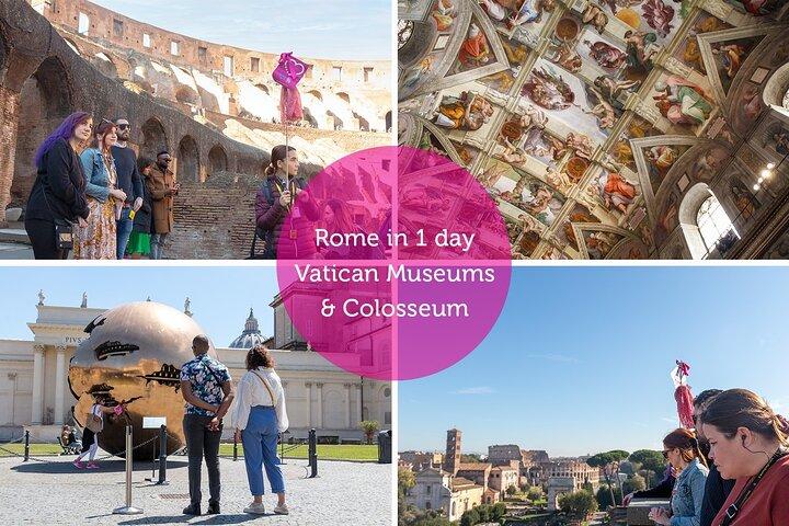 1 - Día Roma : Tour Vaticano y Coliseo con Transporte