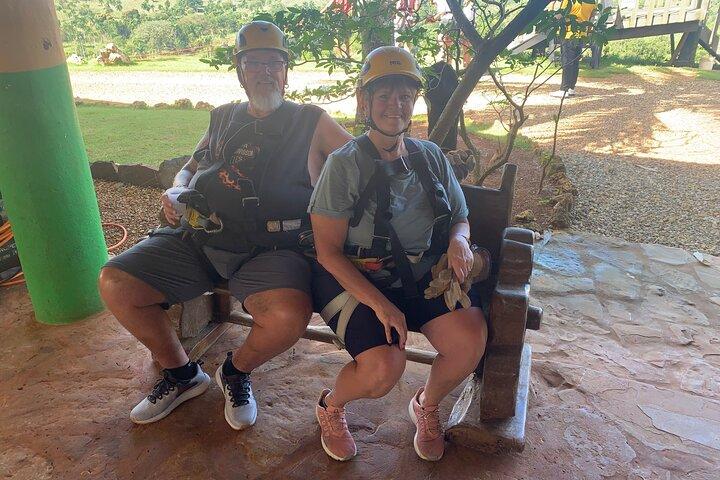 Zip line med 7 vandfald