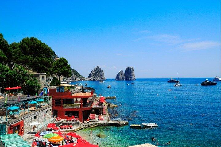Transfert privé de l'aéroport de Naples à l'île de Capri