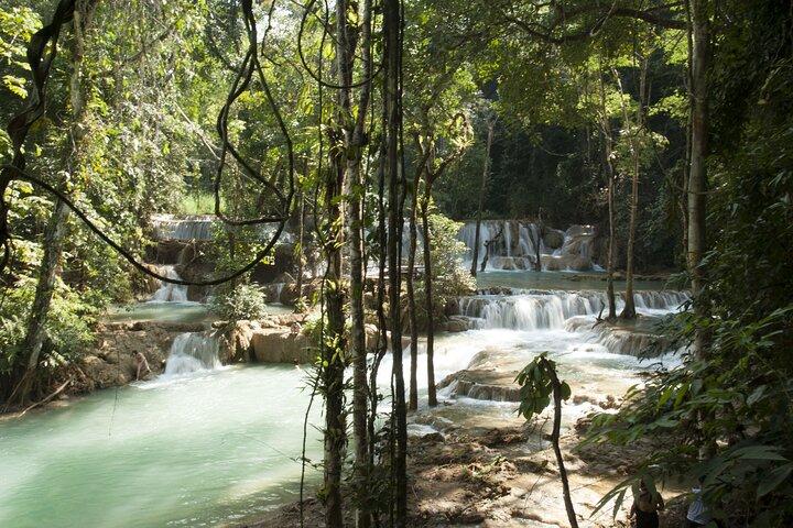 Caminata a las cascadas de Tad Sae, pueblo local