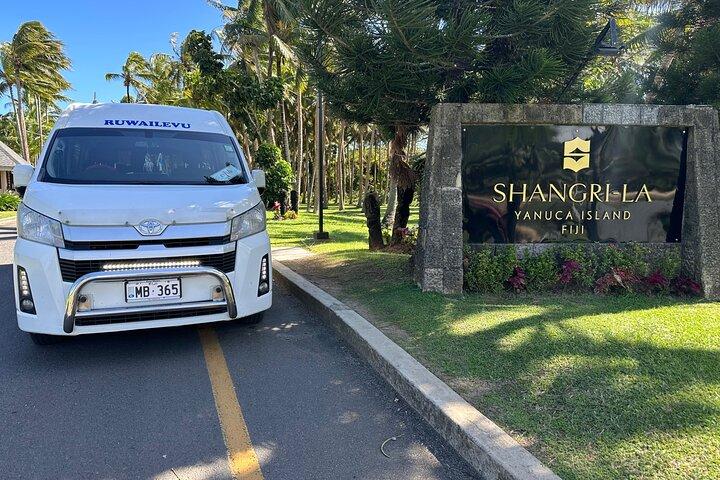 Privat overførsel: Nadi Lufthavn til Shangri-La Fijian Resort Yanuca