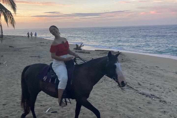 2 heures de randonnée à cheval sur la plage à Puerto Viejo