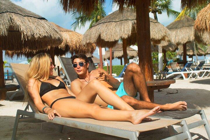 Catamaran paradisiaque à Isla Mujeres, comprend un bar ouvert