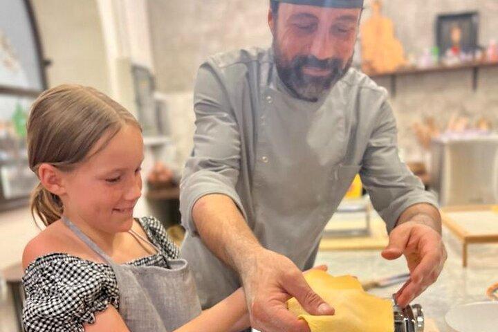 Elaboración privada de pasta y helado súper divertida cerca del Vaticano