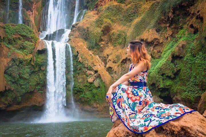 Small group Ouzoud Waterfall Guided Tour Boat Ride from Marrakech