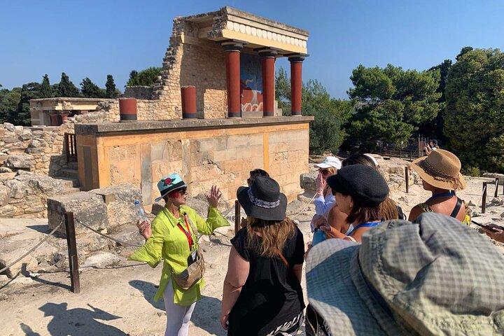 Tour privato del palazzo di Cnosso (con trasferimento da Heraklion)