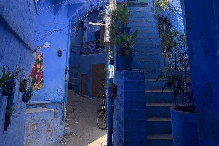 Excursão a pé privada Blue City Heritage com embarque e desembarque